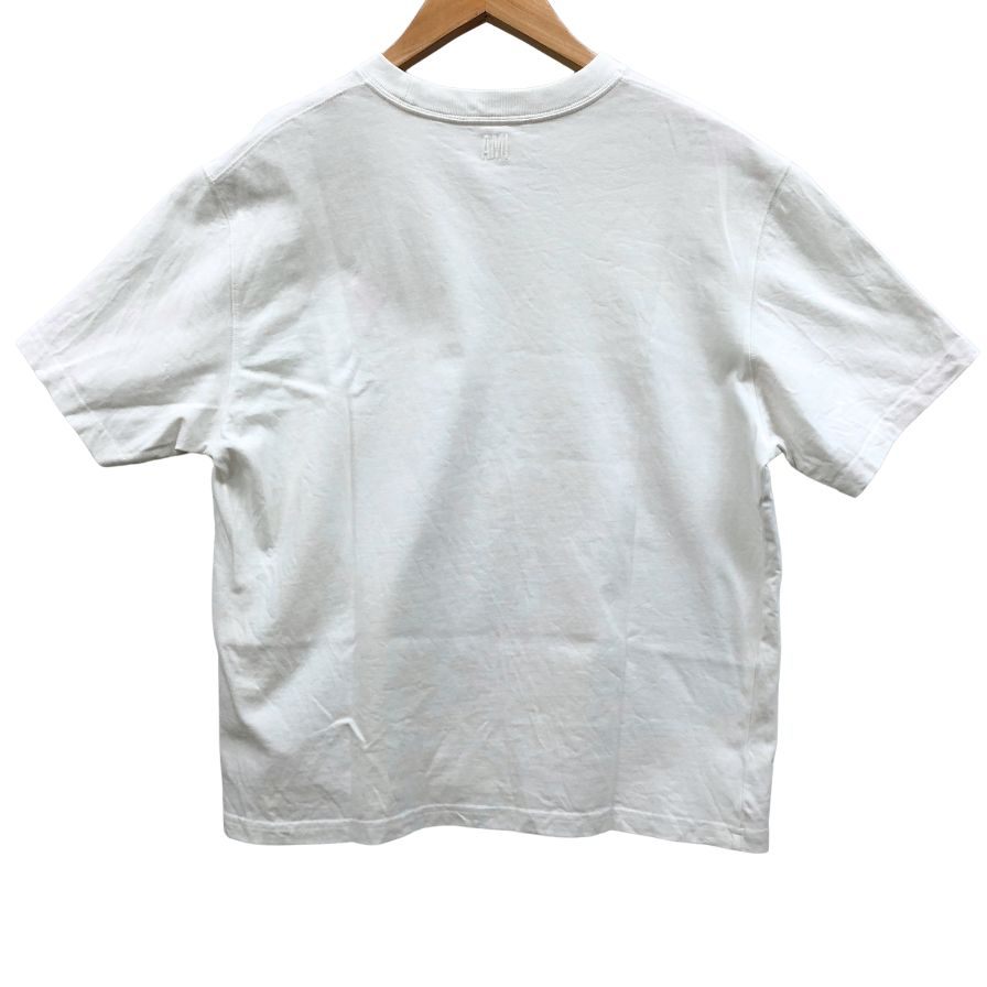 中古◆アミ パリス Tシャツ ワンポイント メンズ サイズS アイボリー AMI Paris 【AFB5】
