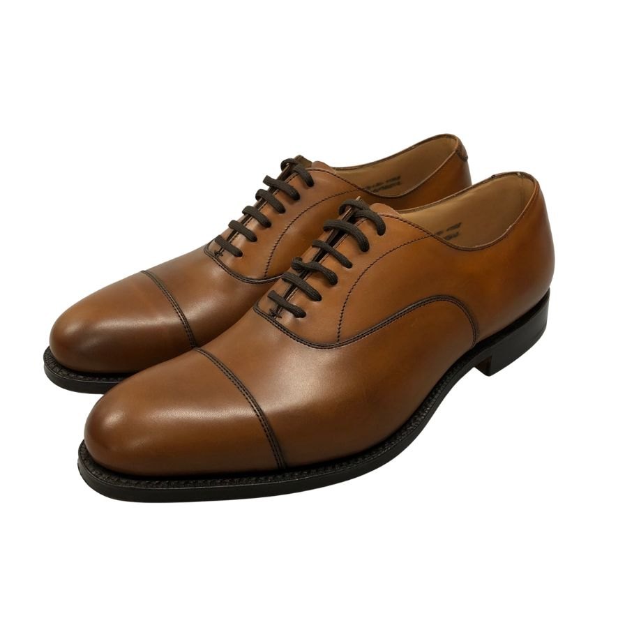 チャーチ レザーシューズ ストレートチップ ドバイ 136ラスト サイズ5 メンズ ウォルナット Church's DUBAI 約24.0cm【LA】【中古】