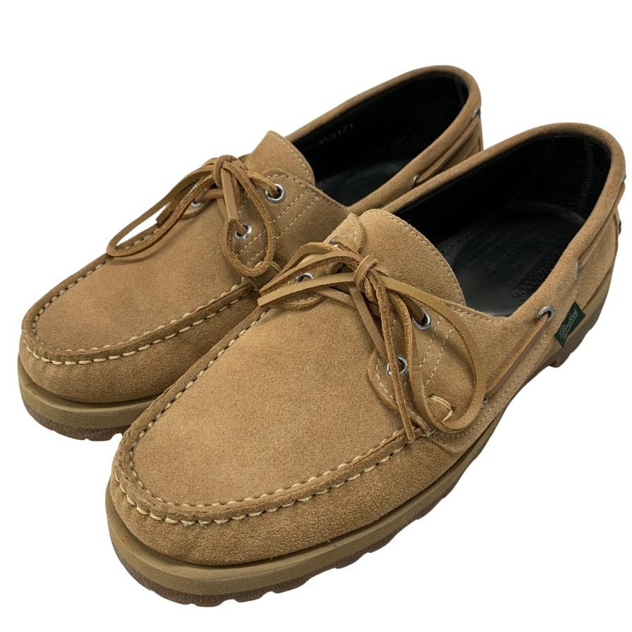 パラブーツ×ノンネイティブ デッキシューズ マロ スエード メンズ サイズ8.5 ベージュ MALO PARABOOT nonnative 約27.0cm【AFC1】