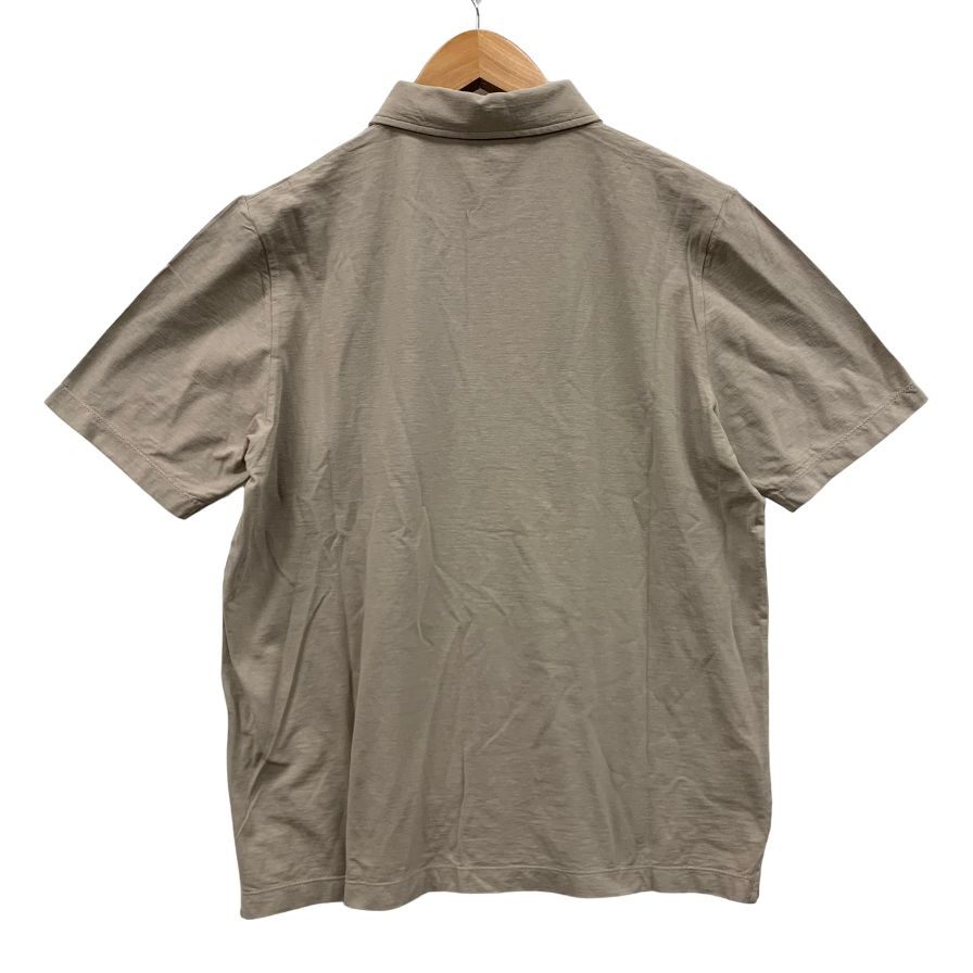 新品同様◆ロベルトコリーナ 半袖シャツ RE90025 ベージュ サイズ48 メンズ roberto collina 【AFB24】