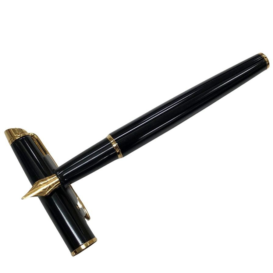 ウォーターマン 万年筆 メトロポリタン エッセンシャル ブラック×ゴールド Fニブ WATERMAN【AFB53】