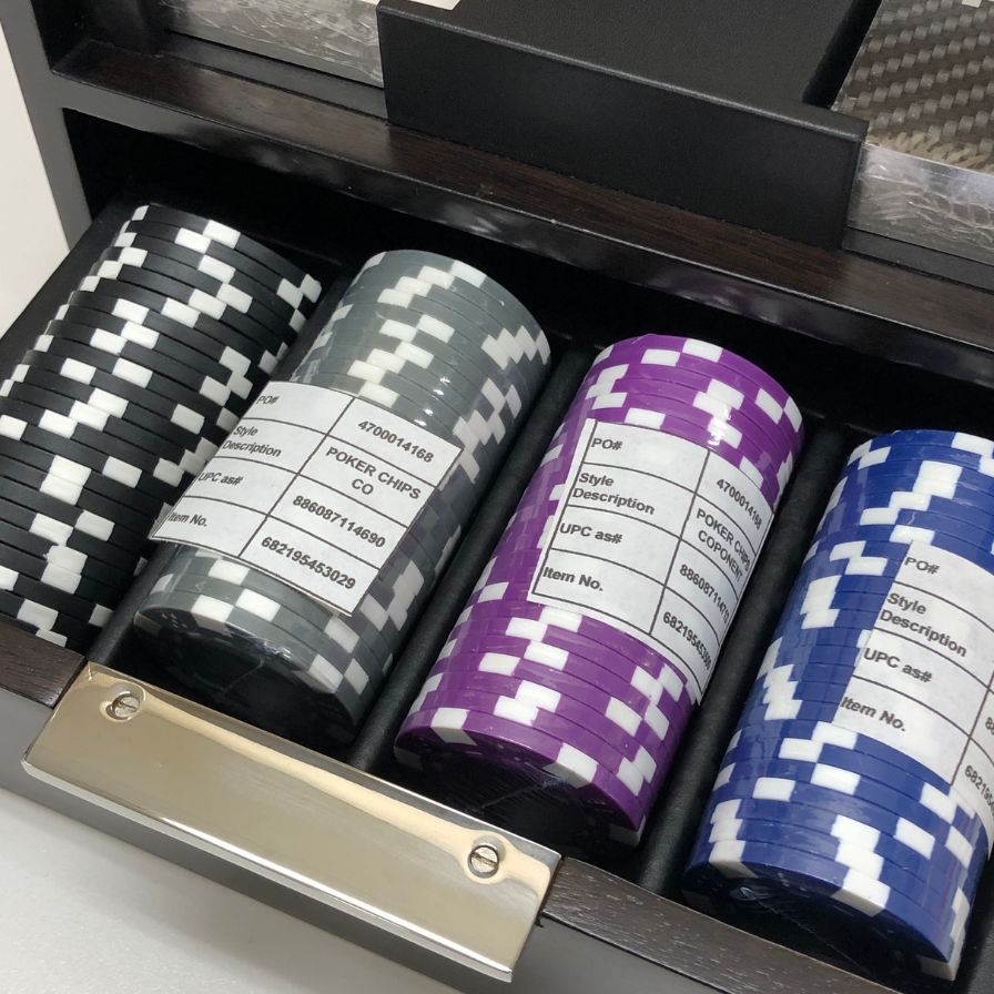 ラルフローレン ホーム サットン カーボン ファイバー ポーカー セット Ralph Lauren Home Sutton Carbon Fiber Poker Set【AFI28】【中古】