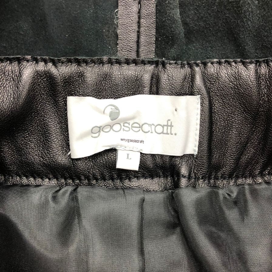グースクラフト レザースカート サイズL レディース GOOSECRAFT【AFB46】