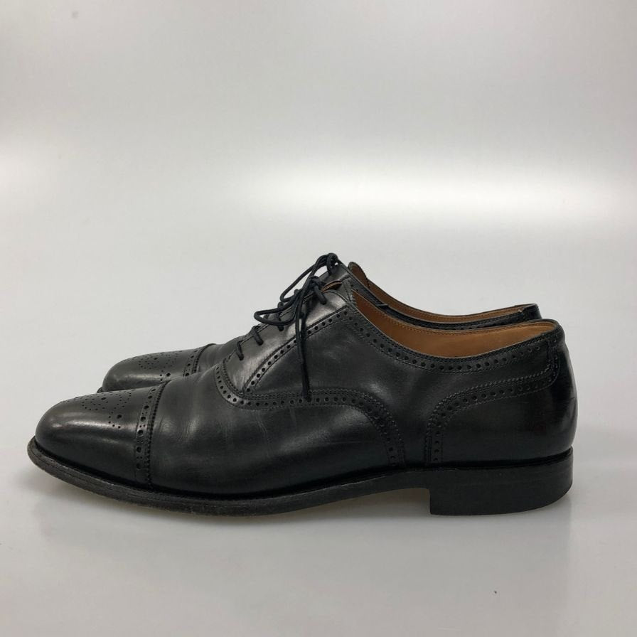 スコッチグレイン レザーシューズ 5708 セミブローグ ブラック サイズ26EEE SCOTCH GRAIN 約26.0cm【AFC44】