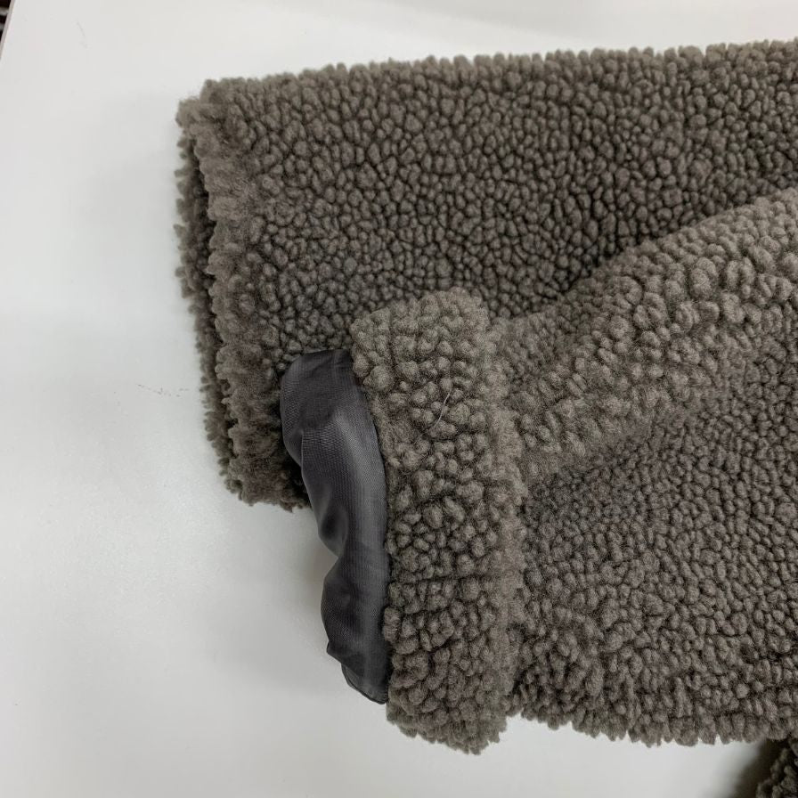 美品◆ザラ ボアコート ロング丈 グレー レディース サイズM ZARA 【AFA8】