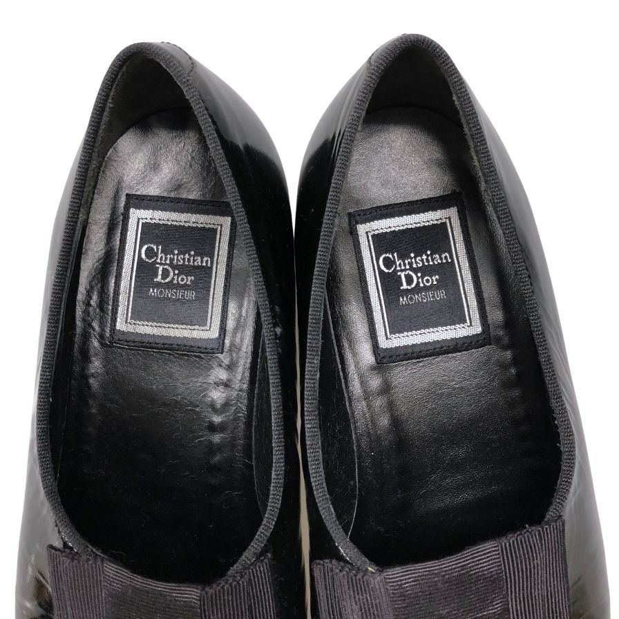 クリスチャンディオール ムッシュ ドレスシューズ レディースサイズ 24 1/2 ブラック Christian Dior 約24.5cm【AFD6】