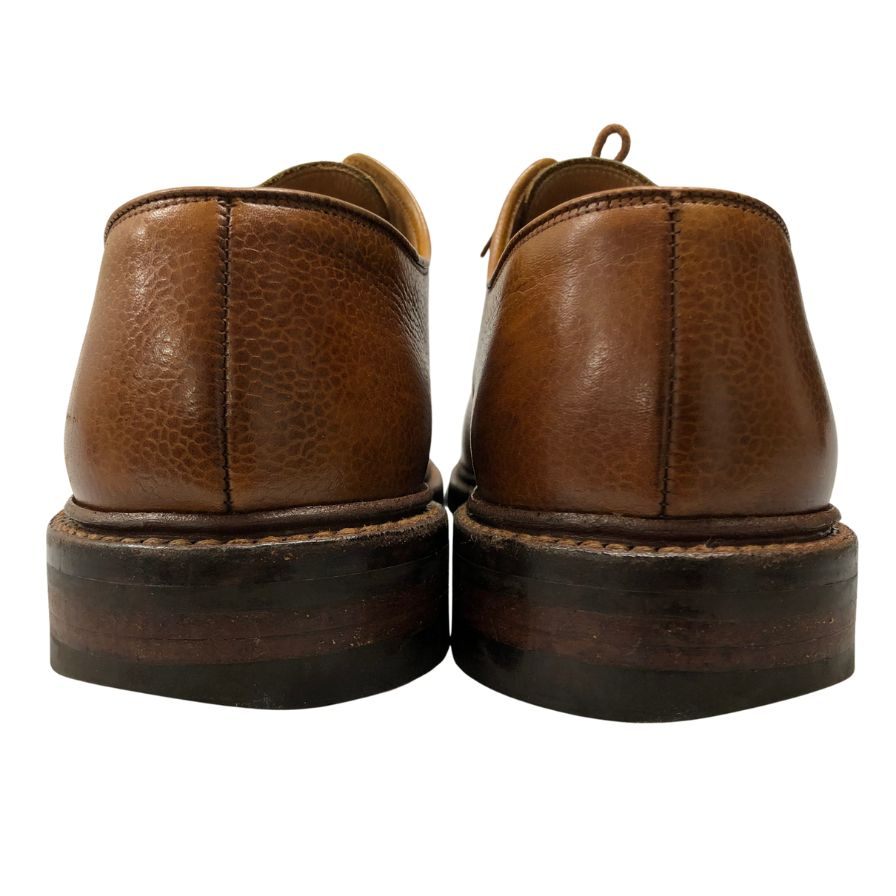 クロケット&ジョーンズ レザーシューズ セッジムーア シボ革 ブラウン サイズ7E CROCKETT&JONES SEDGEMOOR ビジネスシューズ 約26.0cm【LA】【中古】