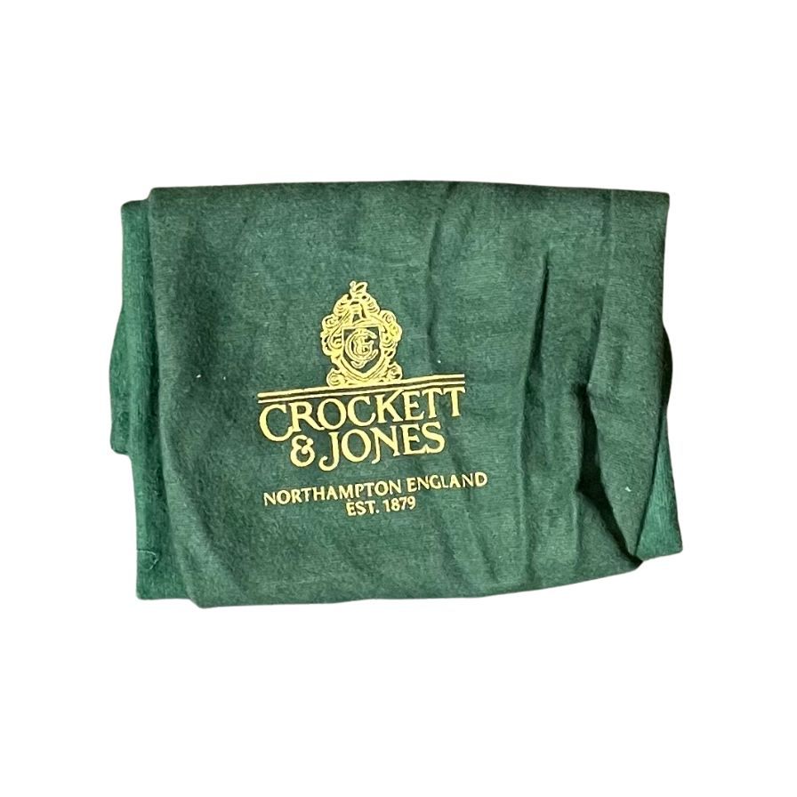 クロケット&ジョーンズ レザーシューズ モールトン2 セミブローグ ブラック メンズ サイズUK7E CROCKETT&JONES MALTON2 約26.0cm【LA】【中古】