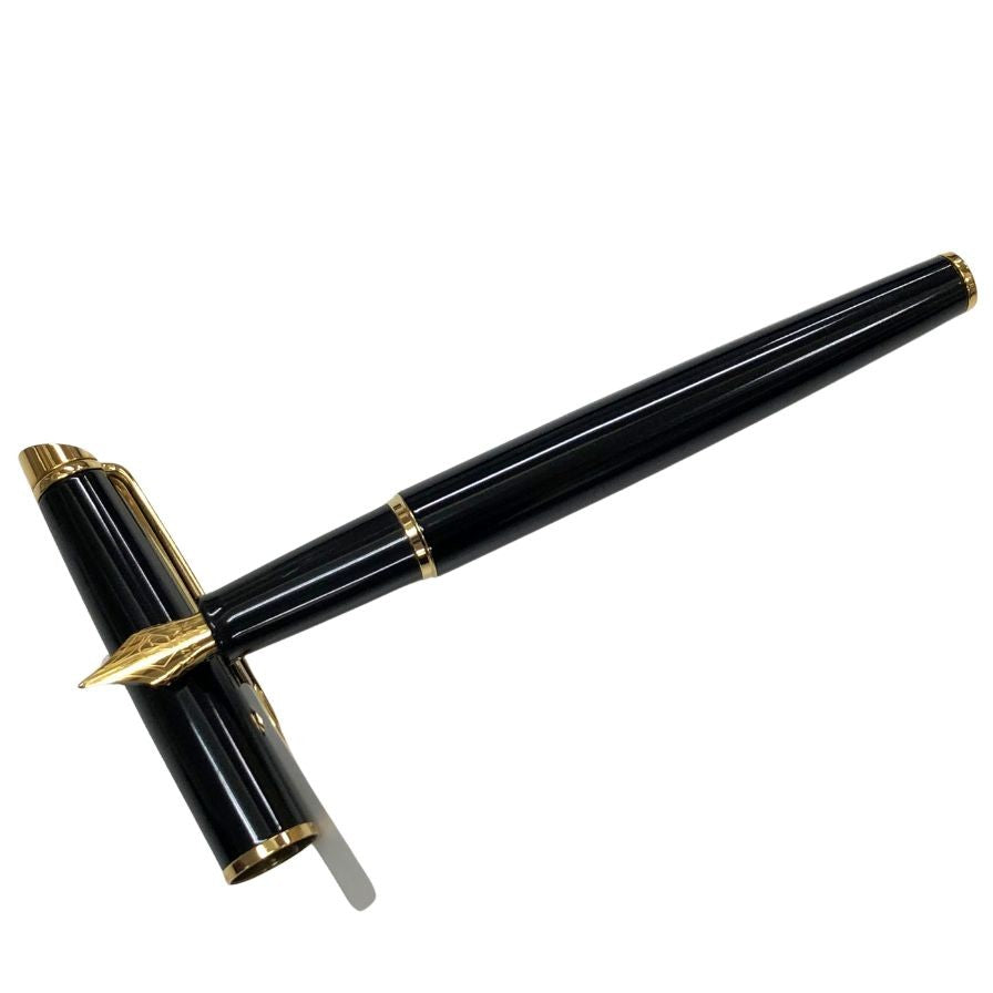ウォーターマン 万年筆 メトロポリタン エッセンシャル ブラック×ゴールド Fニブ WATERMAN【AFB53】