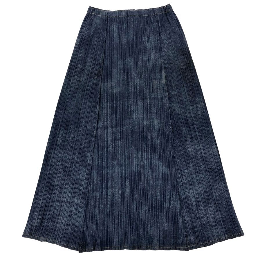ISSEY MIYAKE PLEATS PLEASE ネイビー プリーツスカート PLEATS PLEASE ISSEY MIYAKE - PLEATS PLEASE EFFICIENT SQUARE