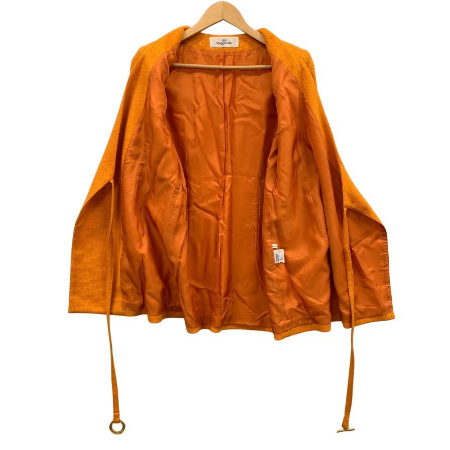 ビアッジョ ブルー ジャケット パンツ セットアップ キャロット レディース サイズ2 2605-45103 オレンジ Viaggio Blu【AFB11】