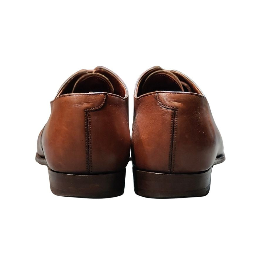 クロケット&ジョーンズ オードリー3 レザーシューズ ストレートチップ サイズUK8.5E メンズ ブラウン CROCKETT&JONES AUDLEY3 ビジネスシューズ 約26.5cm【LA】【中古】