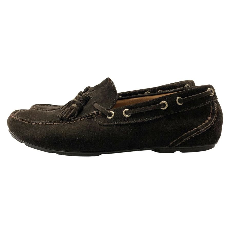 サルヴァトーレ フェラガモ タッセルローファー スエード サイズ7 ブラウン レディース Salvatore Ferragamo 約24.0cm【AFC40】