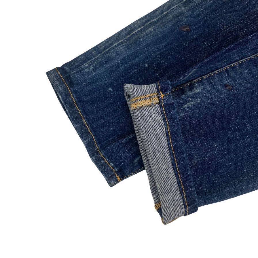 ディースクエアード デニムパンツ cool girl cropped jean エイジング加工 ペイント加工 コットン ポリウレタン サイズ38 レディース ブルー DSQUARED2 【AFB17】