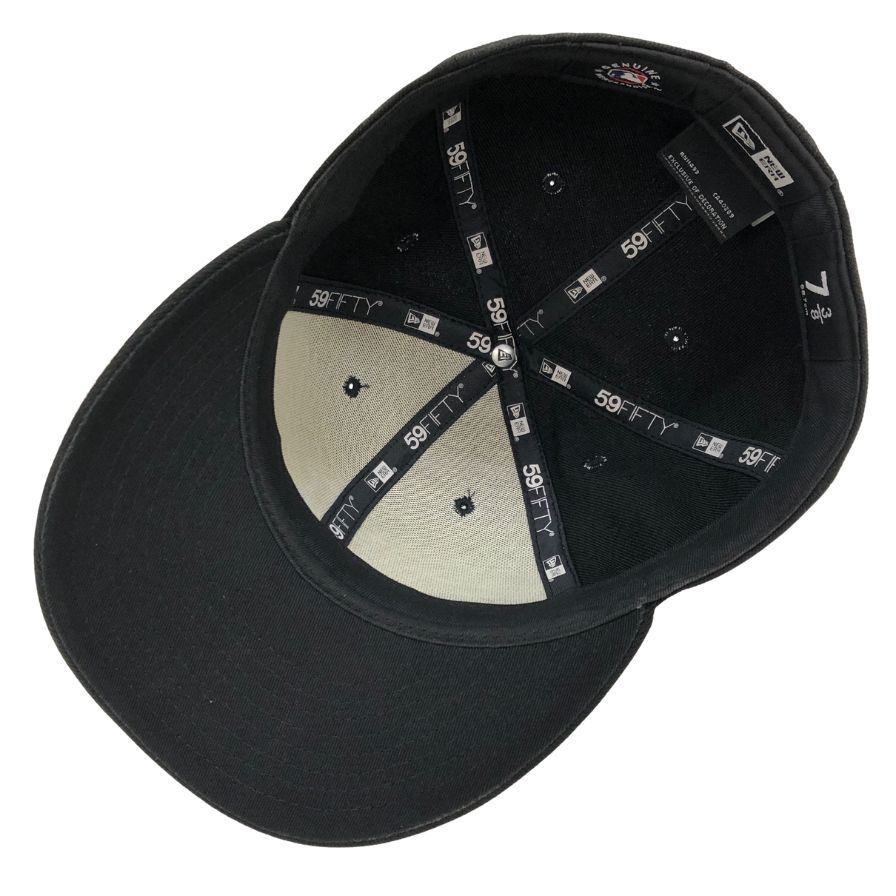 ニューエラ ベースボールキャップ ニューヨークヤンキース 59FIFTY ブラック 58.7cm ユニセックス NEW ERA【AFI1】