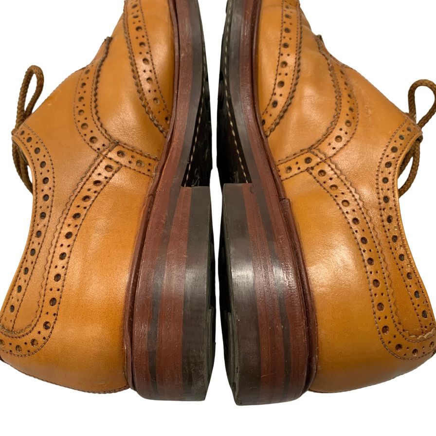 トリッカーズ レザーシューズ バートン ウイングチップ 75633 サイズ7.5 ブラウン系 メンズ Tricker's 約26.0cm【AFC43】