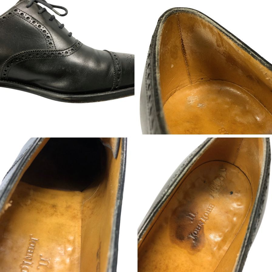 ジョンロブ レザーシューズ セイモア 8695ラスト 8Eサイズ メンズ ブラック JOHN LOBB SEYMOUR ビジネスシューズ 約27.5cm【LA】【中古】