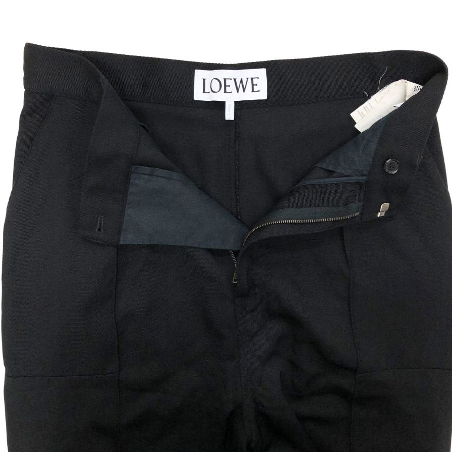 ロエベ トラックパンツ ウール ブラック レディース サイズ44 LOEWE 【AFB38】