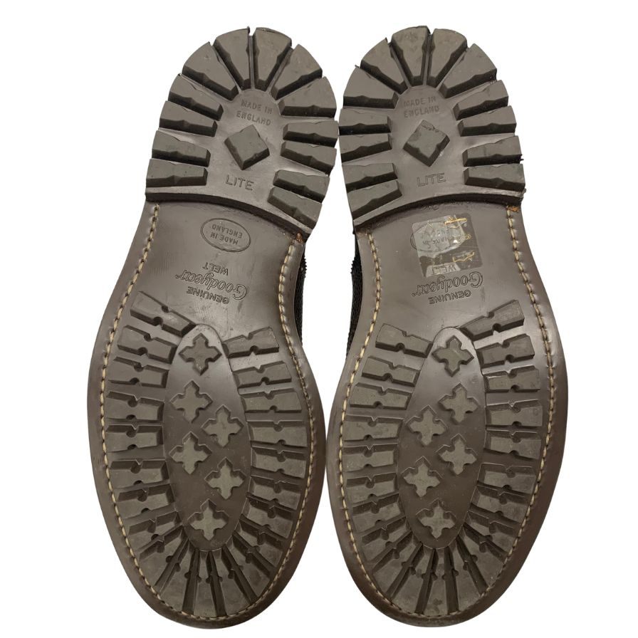 トリッカーズ レザーシューズ M6399 ギリーブローグ ブラウン グレインレザー カーフ コンビ メンズ サイズ9 Tricker's Gillie Brogues ビジネスシューズ 約27.5cm【LA】【中古】