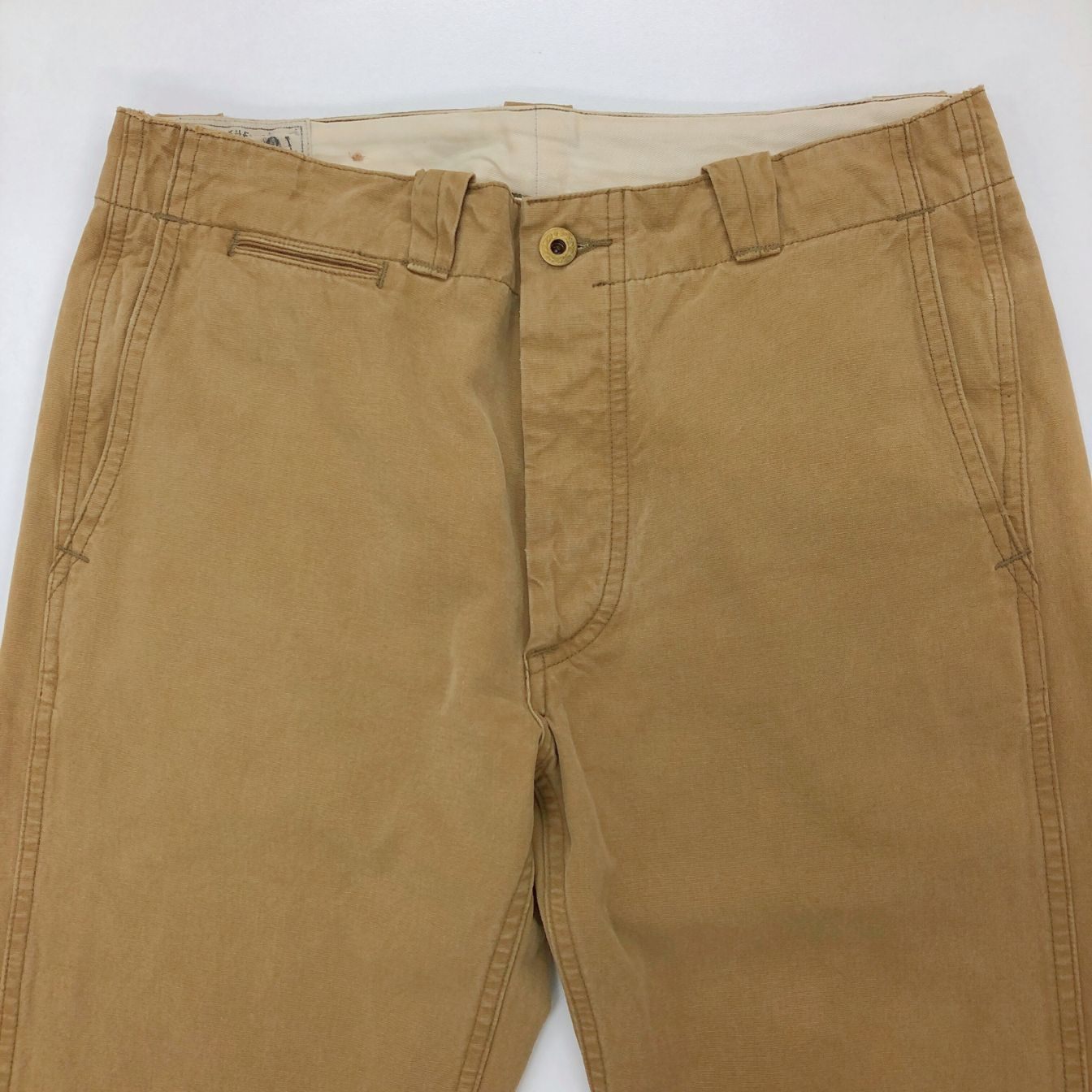ダブルアールエル チノパン ボタンフライ ベージュ メンズ サイズ W29 L30 RRL RALPH LAUREN 【AFB5】