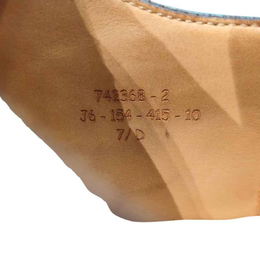 ジェイエムウエストン レザーシューズ ストレートチップ 415 ブラウン カーフ サイズ7.5D メンズ J.M.WESTON ビジネスシューズ 約27.0cm【LA】【中古】