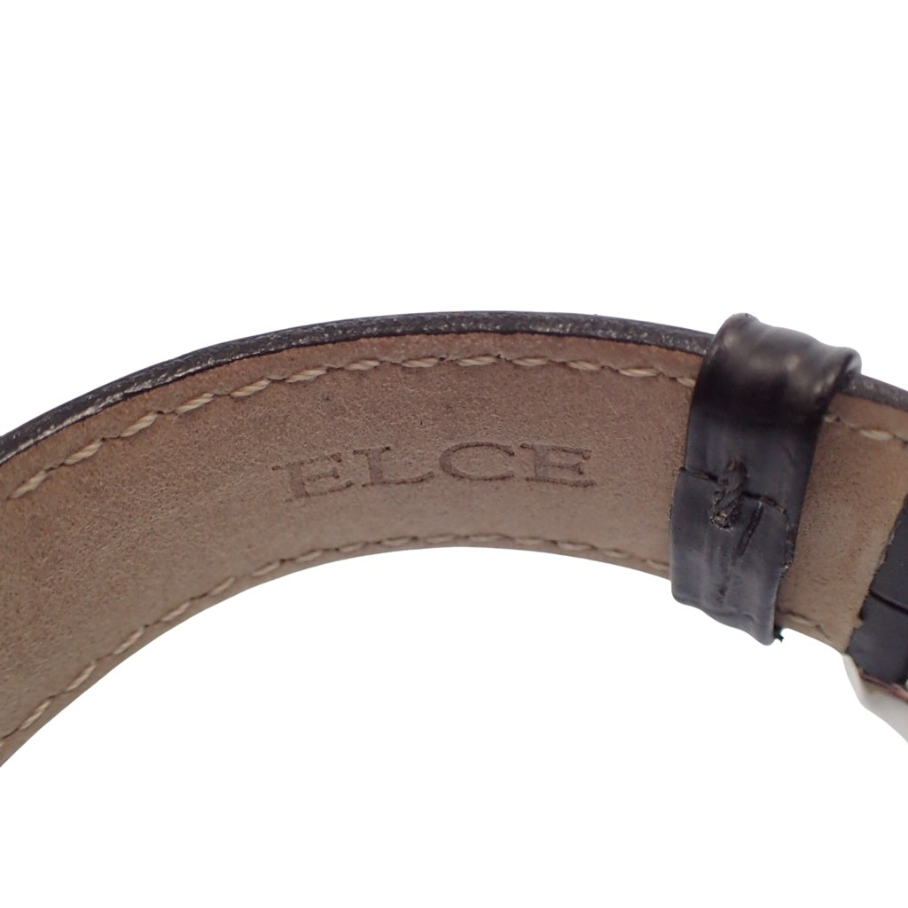 中古◆エンポリオ アルマーニ 腕時計 AR-0392 ブラック系文字盤 革ベルト クオーツ EMPORIO ARMANI【AFI18】