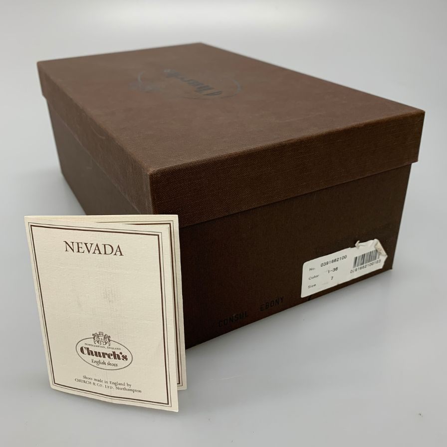 チャーチ レザーシューズ サイズ7 メンズ ブラウン Church's CONSUL ビジネスシューズ 約25.5cm【LA】【中古】