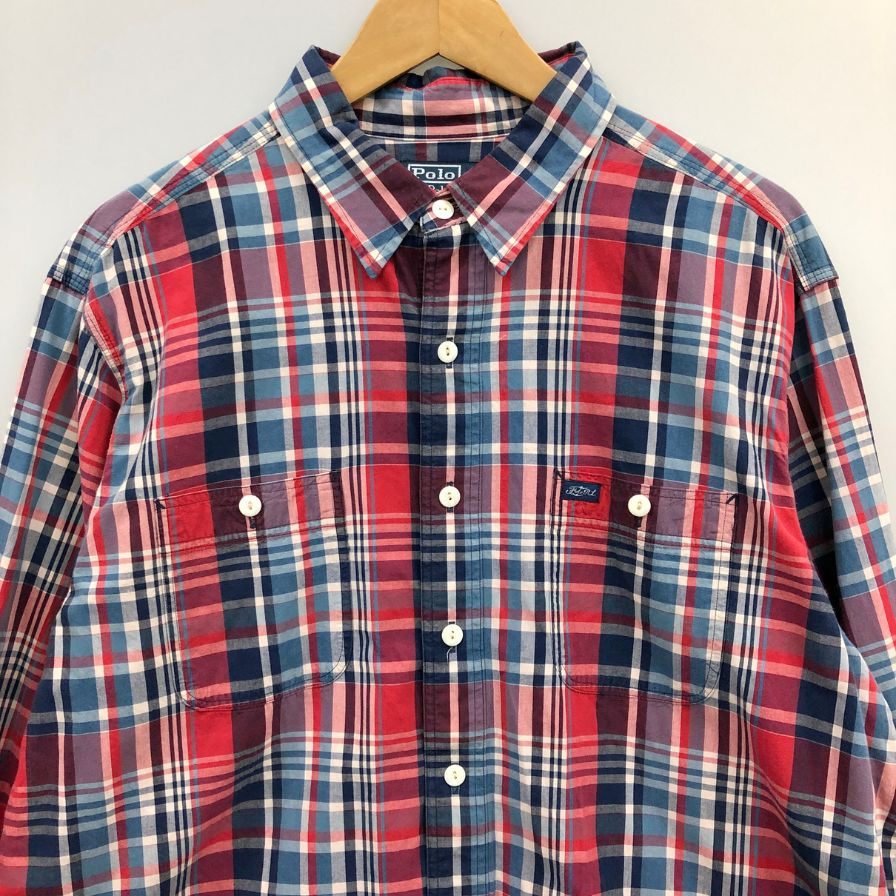 美品◆ポロ ラルフローレン 長袖シャツ チェック メンズ サイズXL POLO RALPH LAUREN 【AFB17】