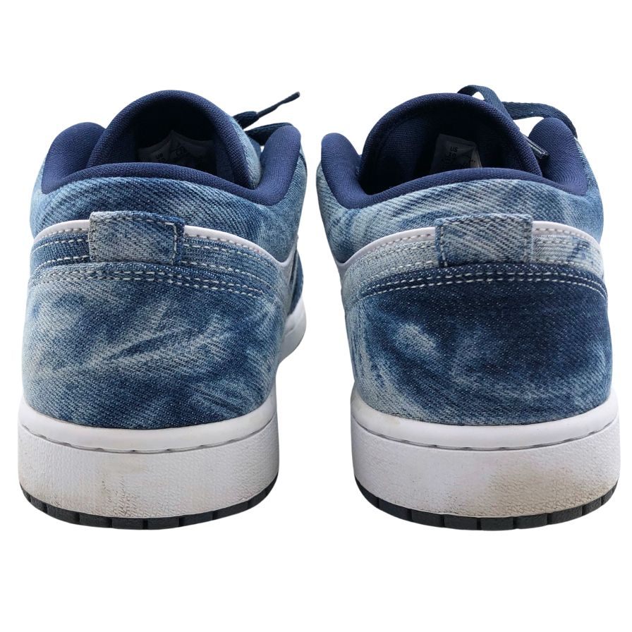 ナイキ ローカットスニーカー エアジョーダン ワン ロー ウォッシュド デニム ブルー メンズ サイズ28cm CZ8455-100 Nike Air Jordan 1 Low 約28.0cm【AFC46】