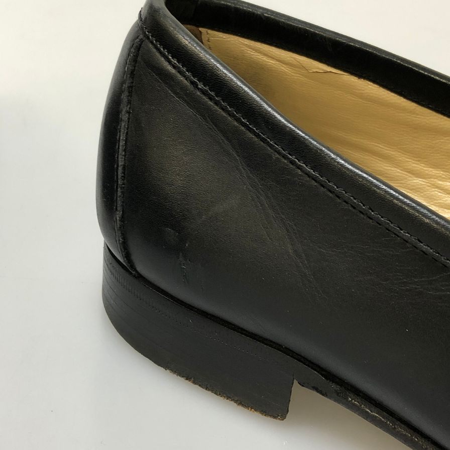 グッチ ビットローファー メンズ サイズ39.5E ブラック GUCCI 約24.5cm【AFC53】