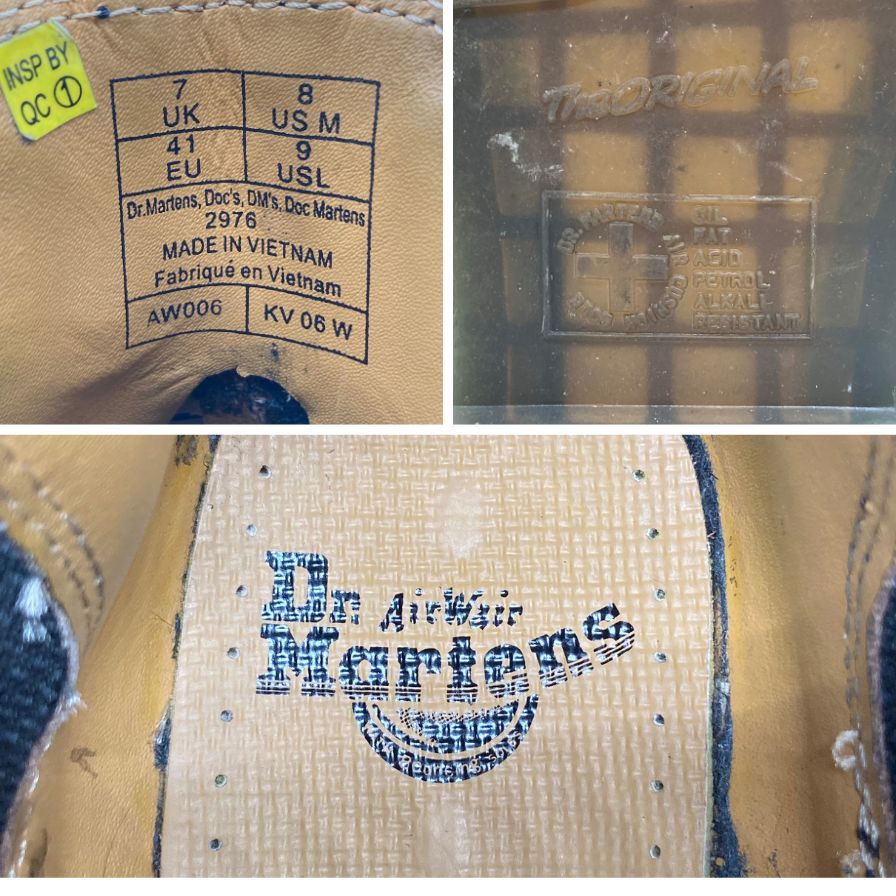 ドクターマーチン サイドゴアブーツ 2976 チェルシー レザー ブラック メンズ サイズUK7 Dr.MARTENS 約25.5cm【AFC33】