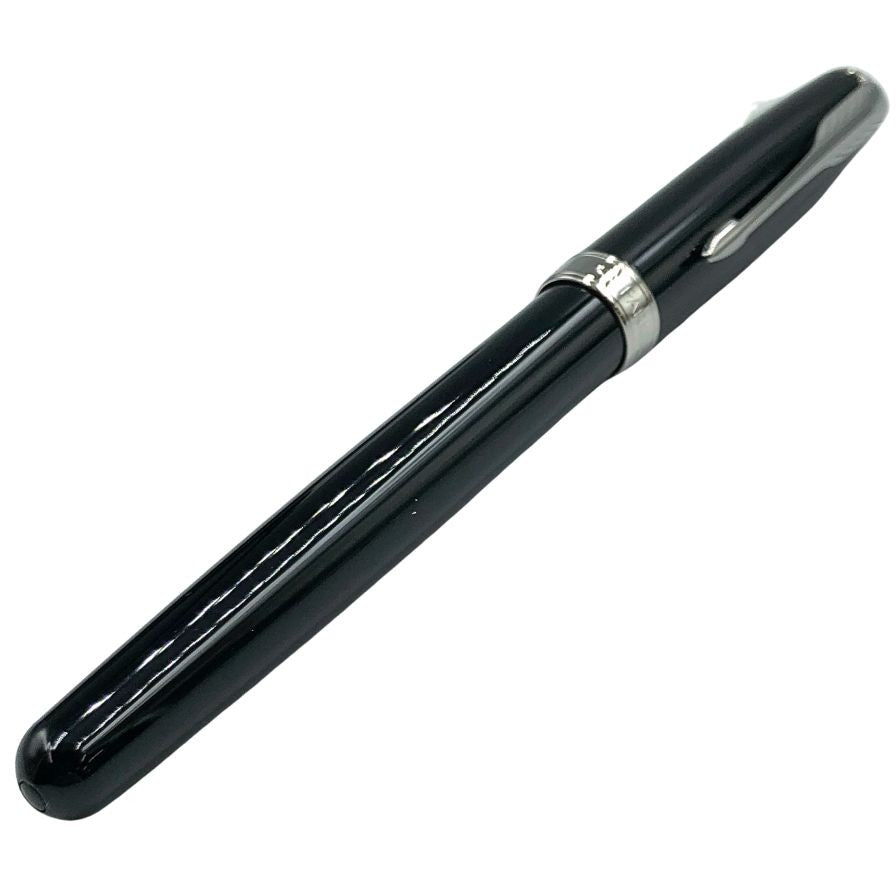 パーカー 万年筆 ソネット ペン先18K-750 ブラック シルバー F字 PARKER SONNET【AFI18】