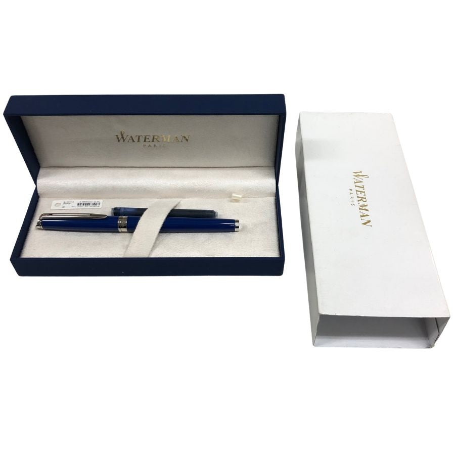 ウォーターマン 万年筆 メトロポリタン エッセンシャル ブルー Fニブ WATERMAN【AFI8】