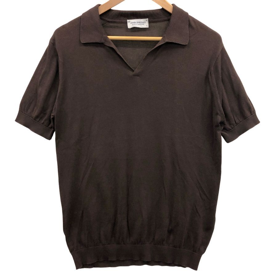 イングランド製 JOHN SMEDLEY ニットポロ ブラウン S JOHN SMEDLEY｜ジョンスメドレー日本公式