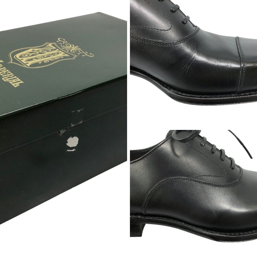 ユニオンインペリアル レザーシューズ 1111 ストレートチップ ブラック サイズ6.5 メンズ UNION IMPERIAL 約25.5cm【AFD7】