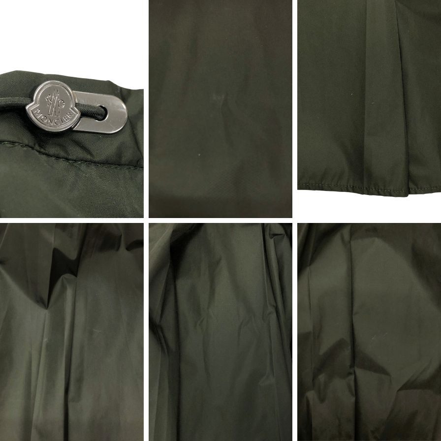 モンクレール 20SS GONNA ナイロンプリーツスカート サイズ38 レディース カーキ F20932071200 MONCLER【AFB38】