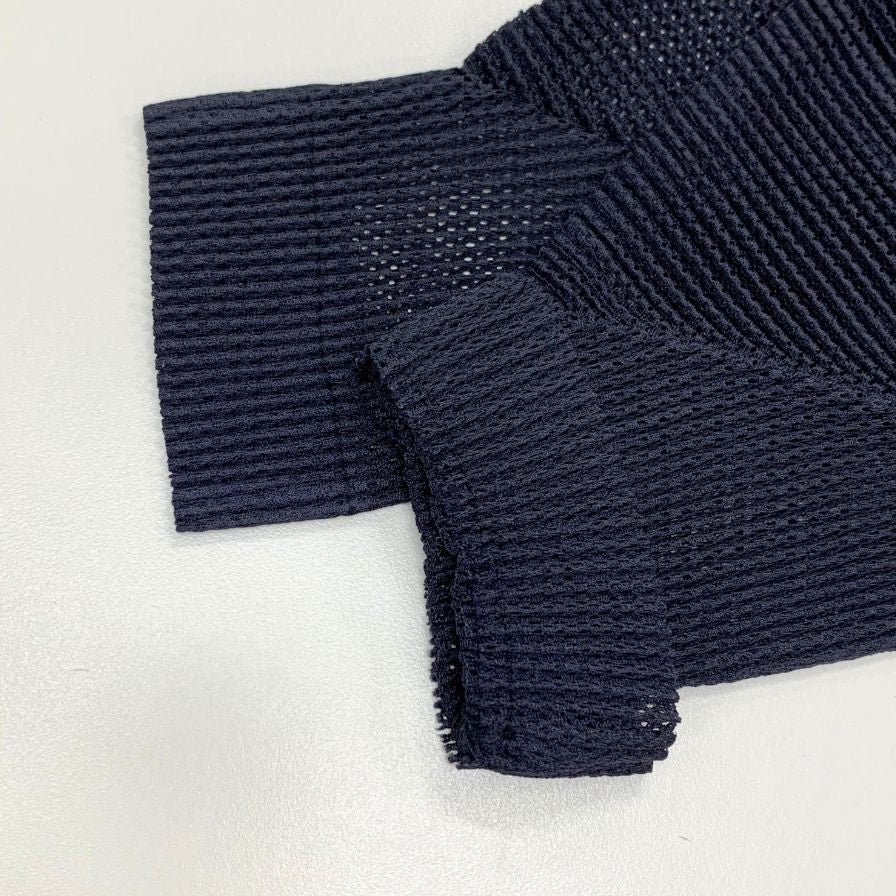 極美品◆プリーツプリーズ イッセイミヤケ メッシュ カットソー PP53-FK252 レディースサイズ 3 ブラック PLEATS PLEASE ISSEY MIYAKE MADE IN JAPA 【AFB21】