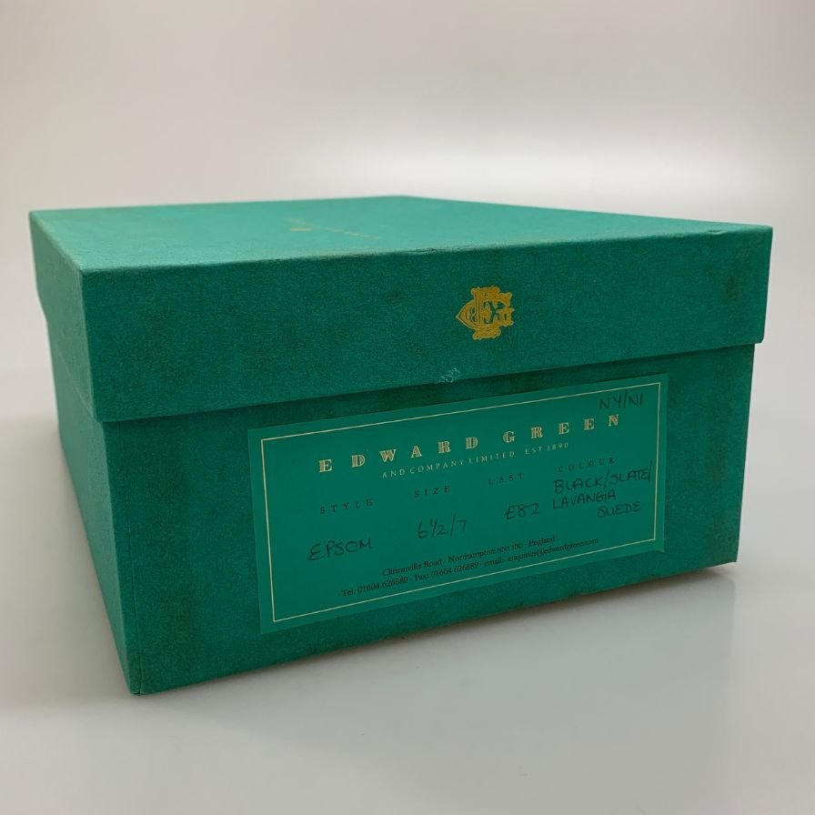 エドワードグリーン レースアップブーツ レザー×スエードコンビ ストレートチップ EPSOM 91482 メンズ サイズ6.5/7 EDWARD GREEN ブーツ 約25.0cm【LA】【中古】