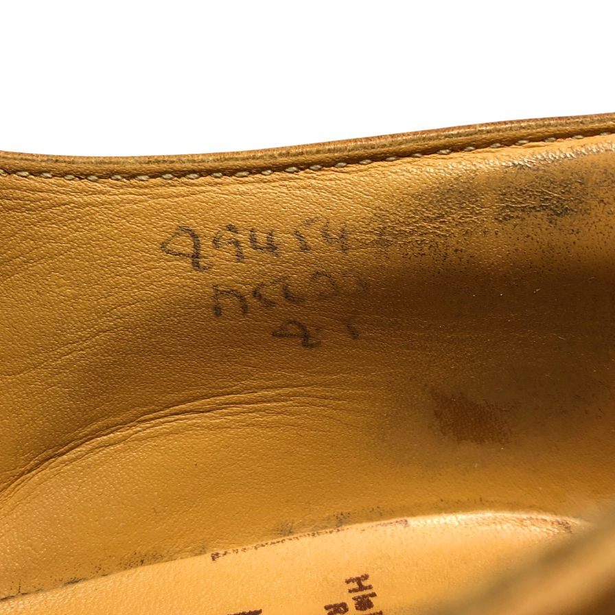 トリッカーズ レザーシューズ バートン サイズUK8 エイコンアンティーク ダイナイトソール M5633 Tricker's BOURTON ACORN ANTIQUE DAINITE SOLE ビジネスシューズ 約26.5cm【LA】【中古】