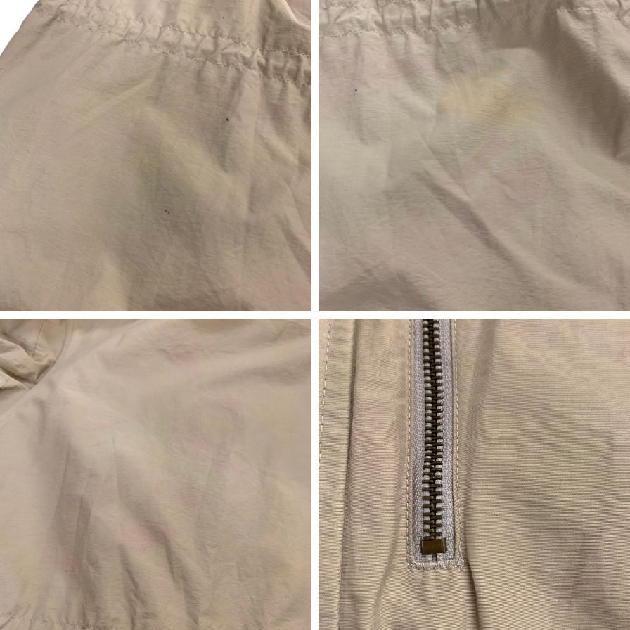 中古◆エディーバウアー ブルゾン 80S後期 黒タグ ベージュ メンズ サイズL Eddie Bauer 【AFA7】