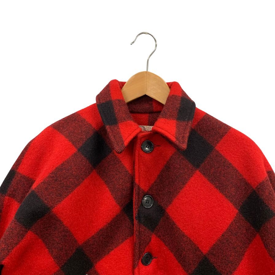 美品◆フィルソン ダブルマッキーノクルーザージャケット ウール チェック柄 レッド×ブラック メンズ サイズ38 ILSON 【AFA20】