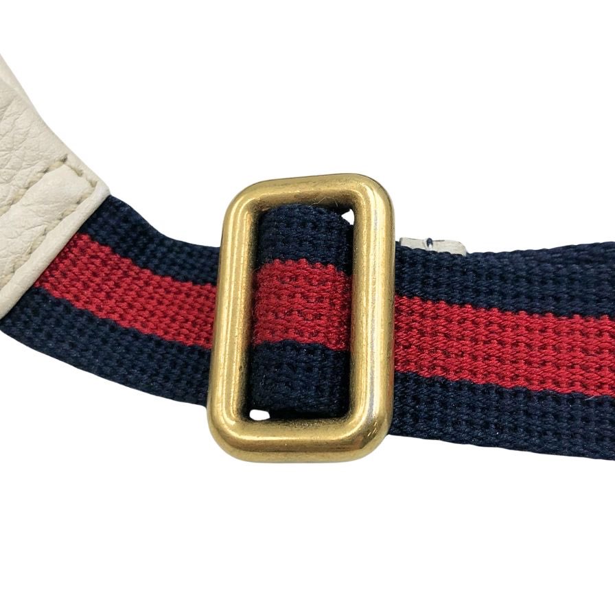グッチ ボディバッグ ロゴプリント 527792 レザー ベージュ GUCCI【AFE9】