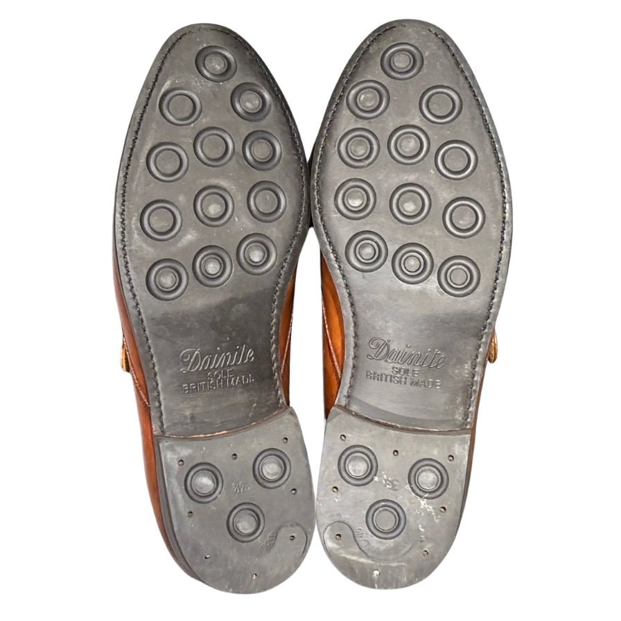ロイドフットウェア レザーシューズ シングルモンク 2822ER04 ウォルナット UK8.5E Lloyd Footwear ビジネスシューズ 約27.0cm【LA】【中古】
