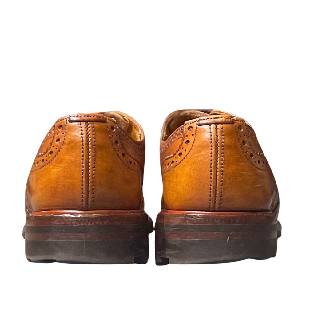 トリッカーズ バートン ウイングチップ M5633 ウィートキャバリエ ブラウン メンズ サイズUK8 Tricker's ビジネスシューズ 約27.0cm【LA】【中古】