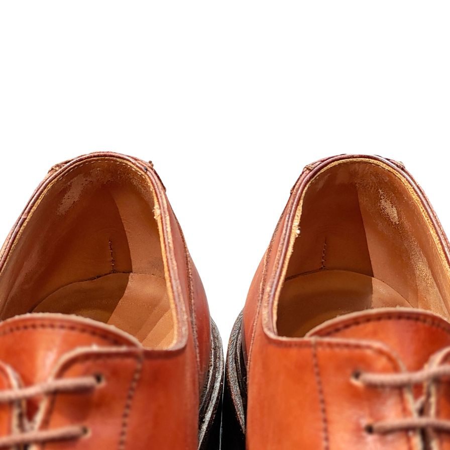クロケット&ジョーンズ レザーシューズ DURHAM Uチップ ブラウン サイズUK7.5E CROCKETT&JONES ビジネスシューズ 約26.0cm【LA】【中古】