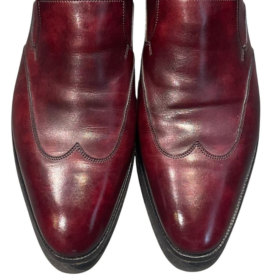 ジョンロブ レザーシューズ ワーウィック ローファー Jスタンプ バーガンディ サイズUK7E JOHNLOBB ローファー 約25.5cm【LA】【中古】