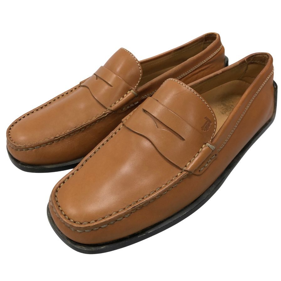 トッズ　ブラウンレザー　ドライビングローファー　25.5㎝　未使用　TOD'S 中古・古着通販】TOD'S (トッズ) ドライビングシューズ ブラウン
