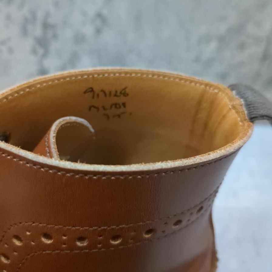 トリッカーズ M2508 カントリーブーツ カーフ メンズ サイズUK7.5 ブラウン Tricker's ブーツ 約26.0cm【LA】【中古】