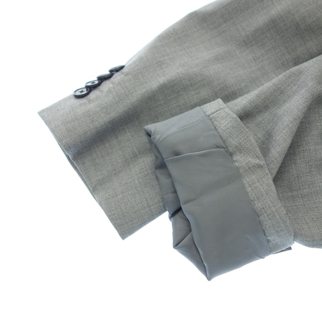 未使用◆グリーンレーベルリラクシング ユナイテッドアローズ シープ スーツ セットアップ メンズ サイズ42 グレー green label relaxing【AFB53】