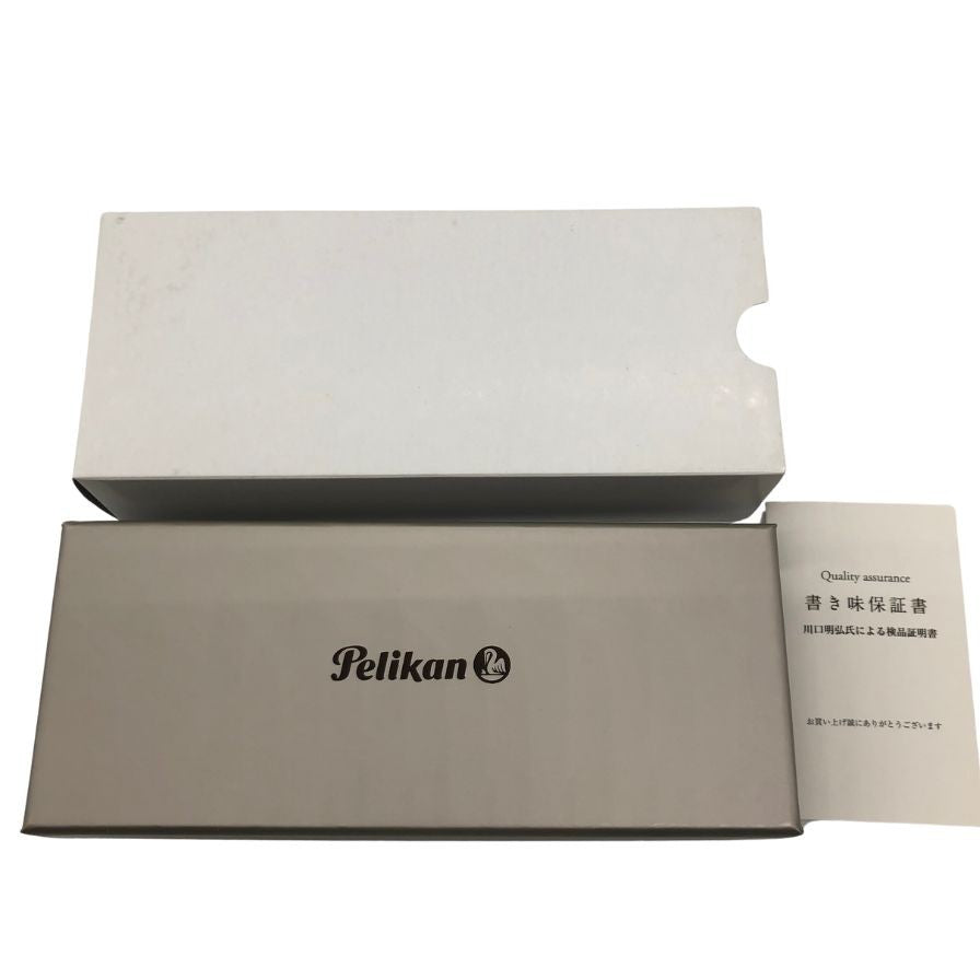 美品◆ペリカン 万年筆 スーベレーン ホワイトトータス ペン先14C-585 PELIKAN【AFI3】